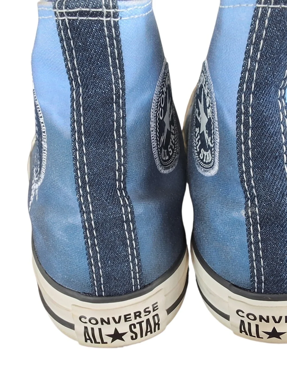 NEW Converse High Top Sneakers - Blue with Navy Laces Mens 6 Womens 8